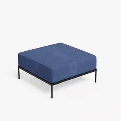 Rio Модуль без спинки РСЕ-03 Velutto 48/Металл Черный 810*810*445