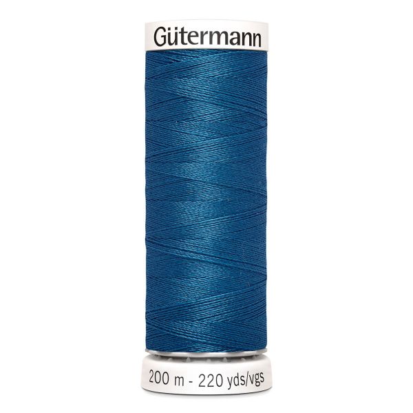 Нитки универсальные Gutermann Sew-all 100 (200 метров), 5 кат. | 966 св.синяя бирюза