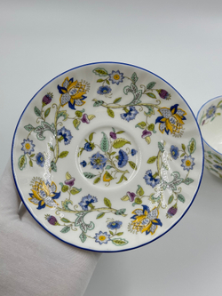 Чайная пара Minton, Haddon Hall blue