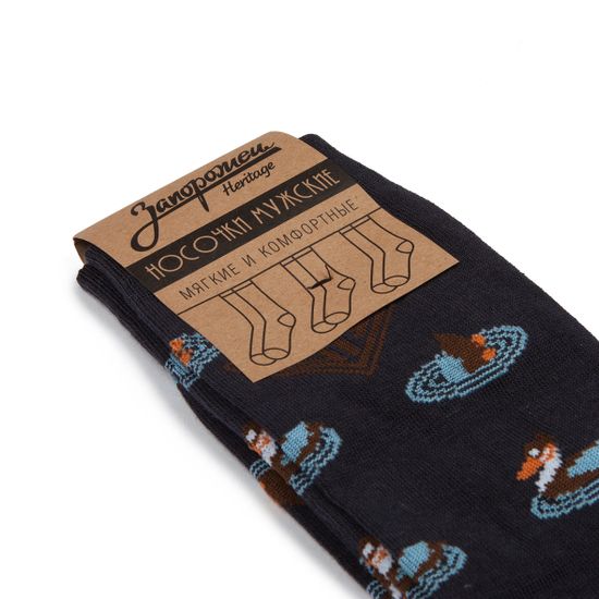 Носки ЗАПОРОЖЕЦ Утки Темно-Синий