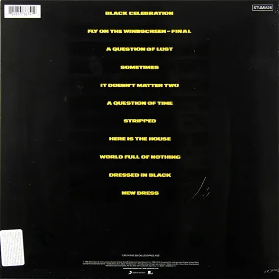 DEPECHE MODE BLACK CELEBRATION