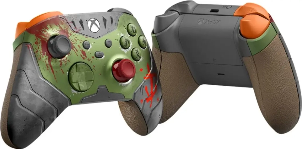 Беспроводной геймпад Xbox Wireless Controller DOOM The Dark Ages Limited Edition (Зеленый)