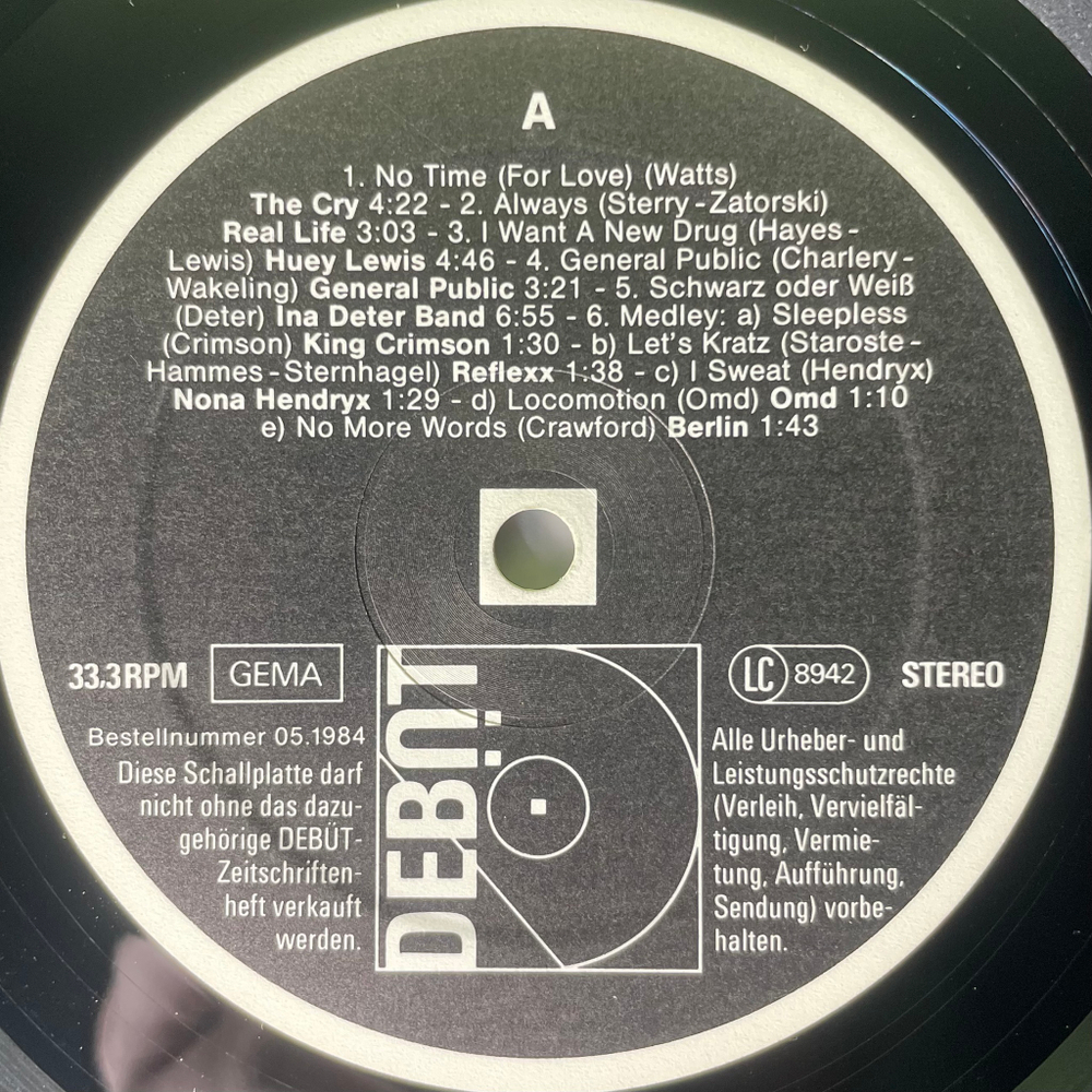 Сборник Debüt LP / Zeitschrift Ausgabe 6 (Германия 1984г.)