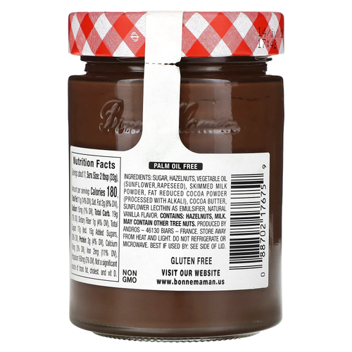 Bonne Maman, шоколадная паста с фундуком, 360 г (12,7 унции)