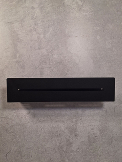 Полка настенная прямая черная MetaDec Sideline 40см