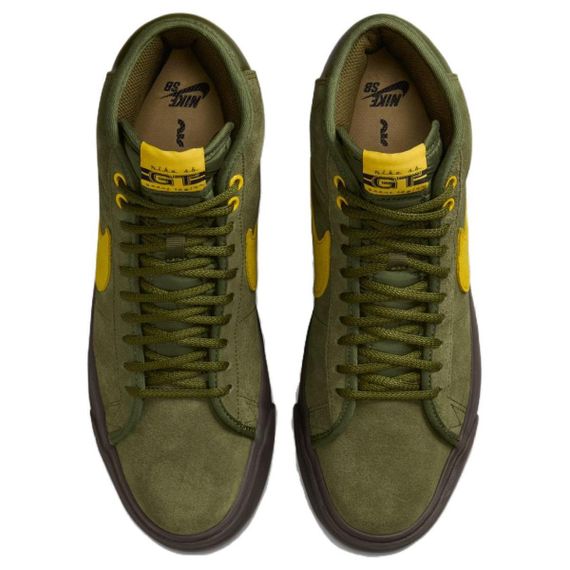 Блейзер NIKE SB Zoom, кроссовки для скейтборда, СРЕДНИЙ размер, Зеленый Унисекс