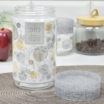 Емкость для сыпучих продуктов 1л "Asti" (гранит светло-серый)