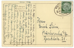 Почтовая открытка. "Любимая сестра". Германия, III-Рейх