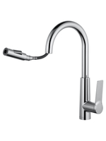 Смеситель для кухни с выдвижным изливом WONZON & WOGHAND, Хром (WW-A20782-CR)