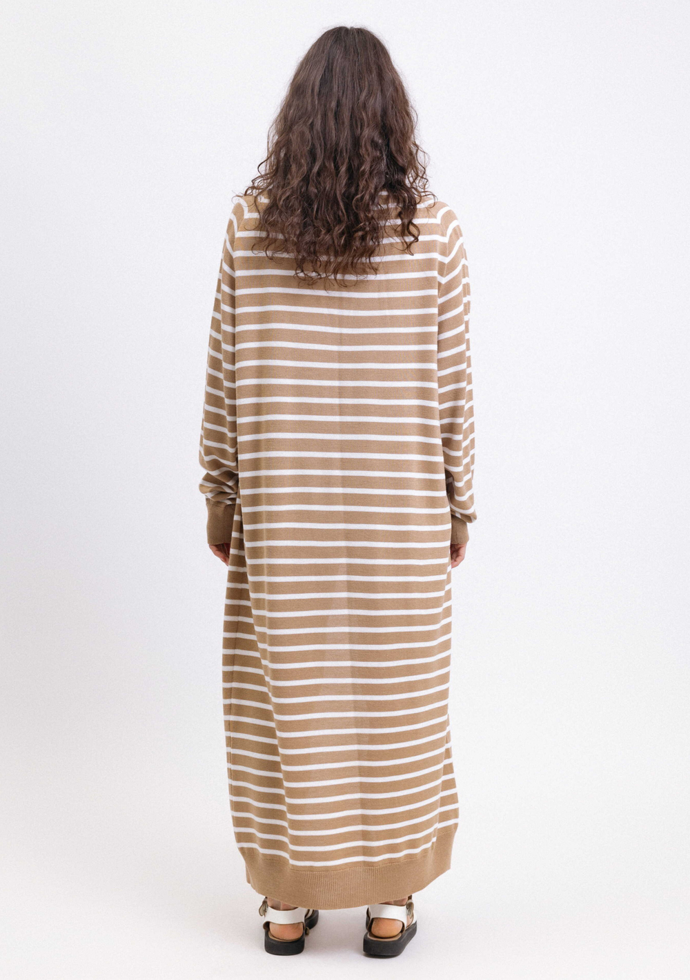 Кардиган удлиненный в полоску