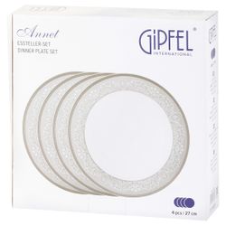 Набор обеденных тарелок Gipfel Annet 42785 27 см 4 предмета
