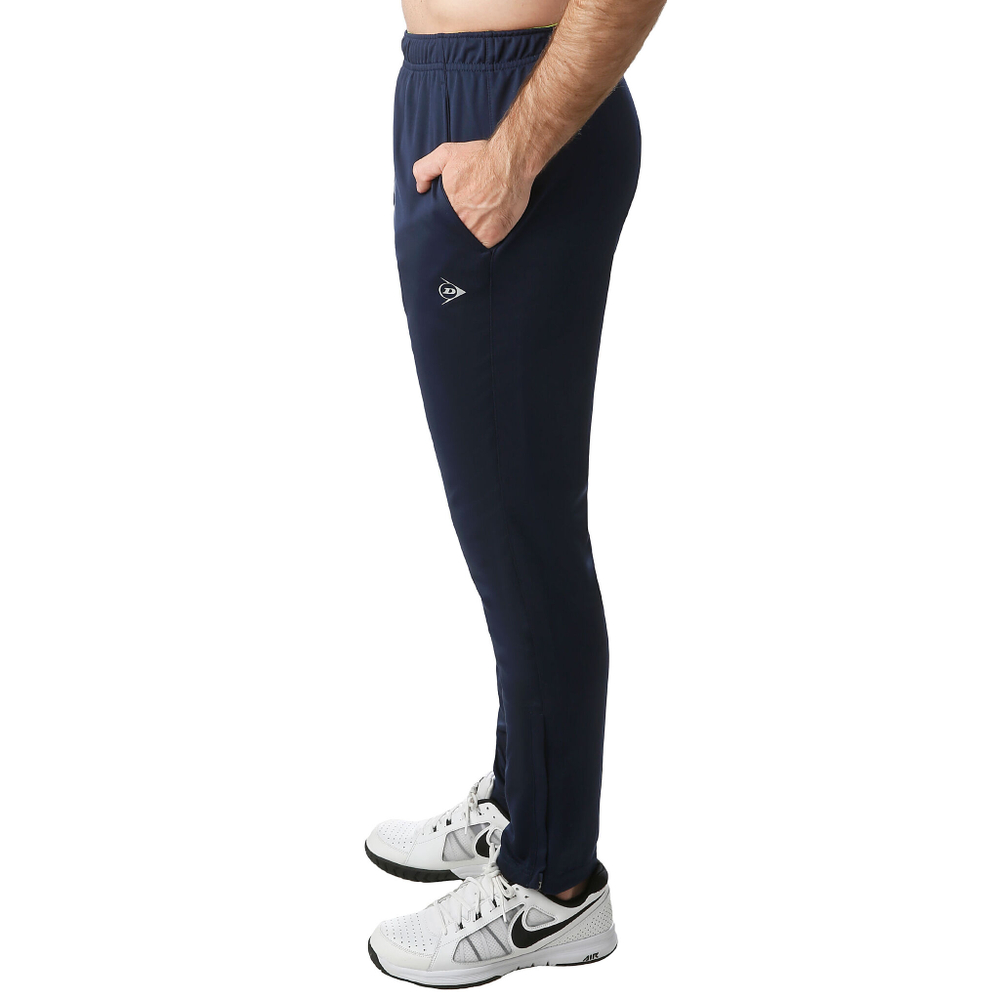 Мужские теннисные штаны Dunlop Knitted Training Pants Men - Dark Blue, White