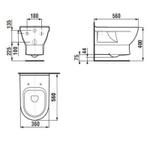 8204220000001 Унитаз подвесной CUBITO, белый