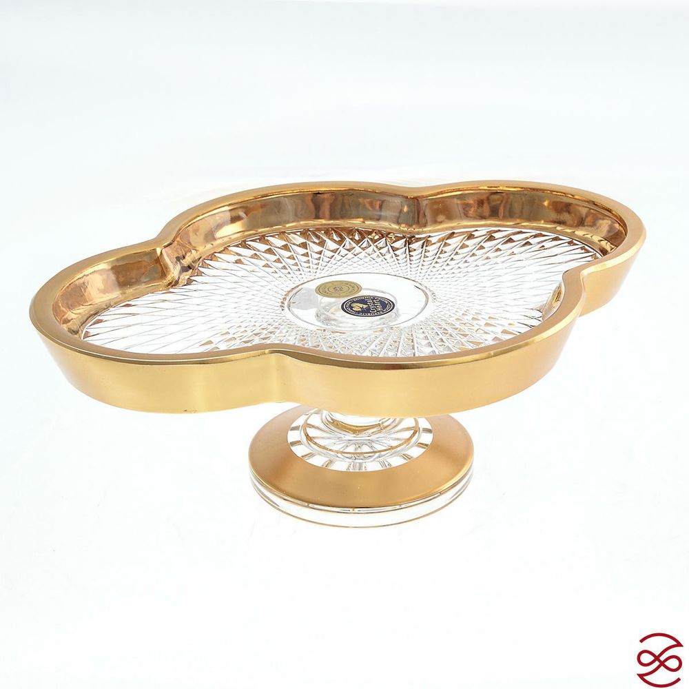 Менажница на ножке Crystal Heart 24 см