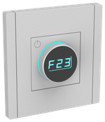 FORTE&PIANO Термостат электронный с индикацией FP552 сталь IEK