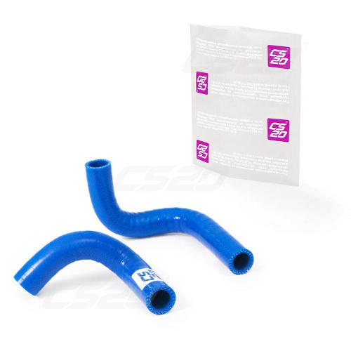 Патрубки отопителя ВАЗ 21073 инжектор 2шт синий силикон Profi CS-20