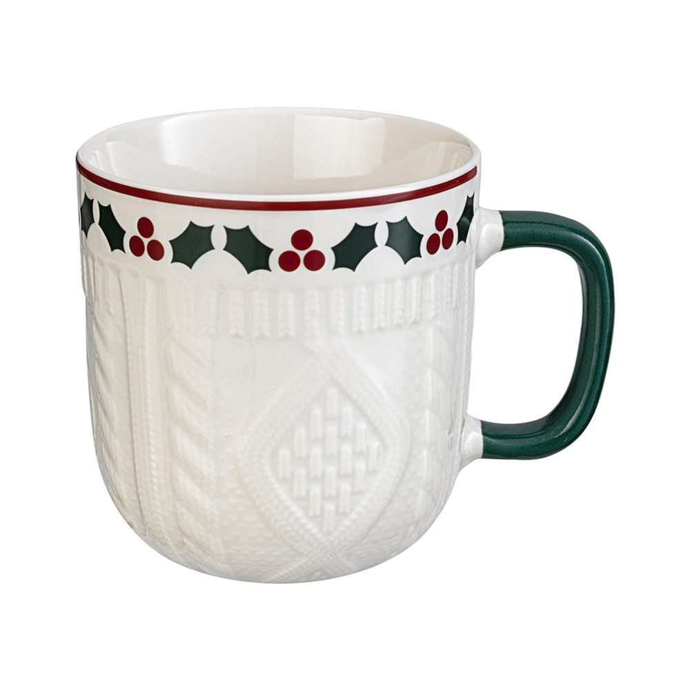 Кружка Warm Celebration 400 мл (ветка с ягодами)