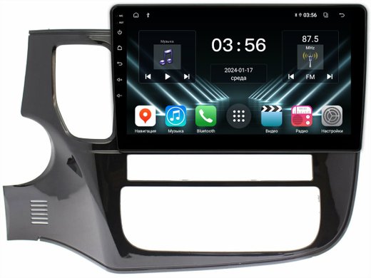Магнитола Mitsubishi Outlander 3 2012-2022 (левый руль) - FarCar DX10-7163 монитор 10" IPS на Android 13, 4+64Гб, CarPlay