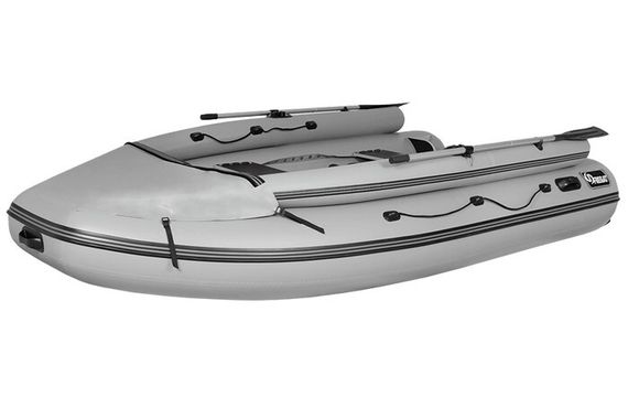 Надувная лодка Фрегат M-390 F серая