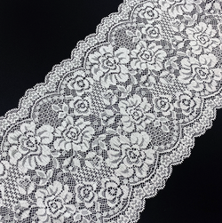 Кружево эластичное белое 18 см