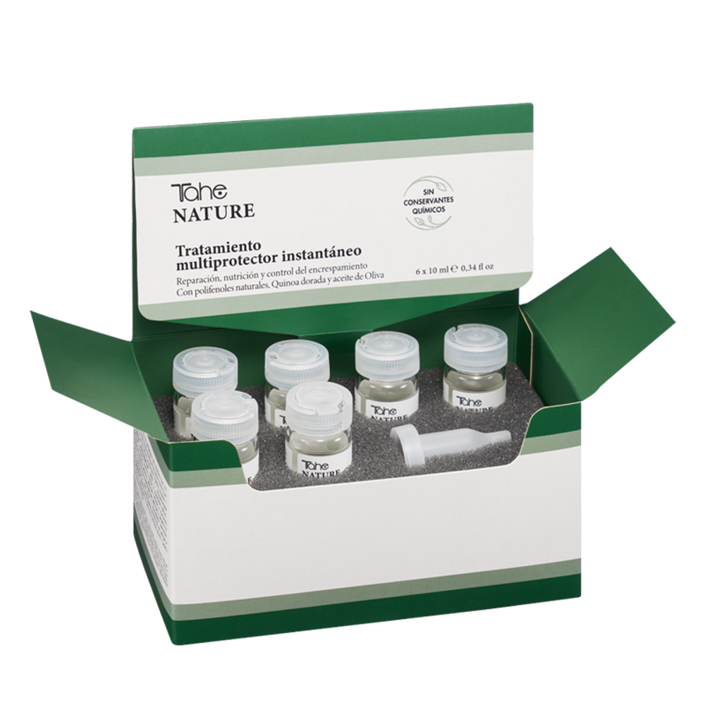 Tahe Питательный уход для контроля пушистости- INSTANT MULTI-PROTECTION TREATMENT ,6 x 10 мл