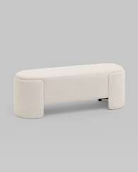 Банкетка Taks букле белый