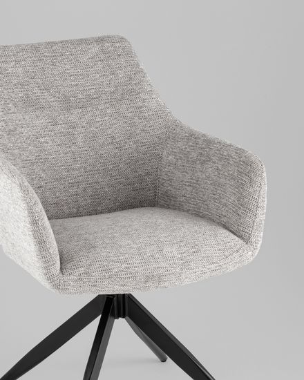 Стул обеденный поворотный Eva светло-серый