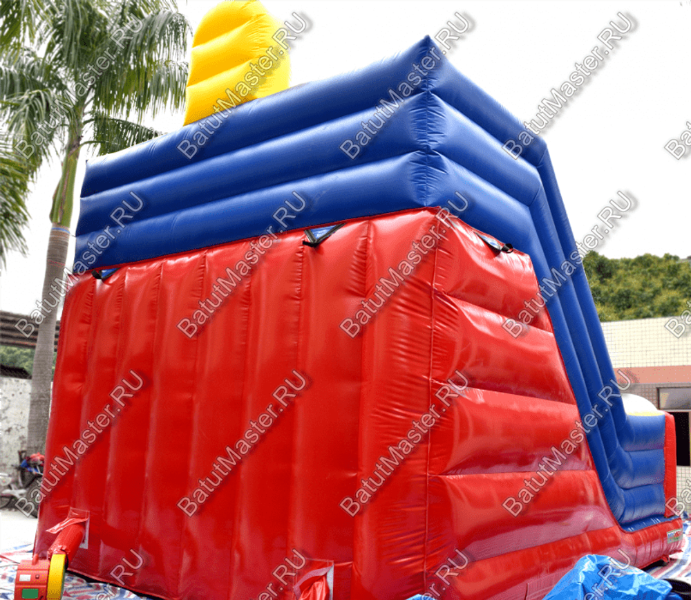 Детский надувной батут-горка "Зайка" 8*5*6 м