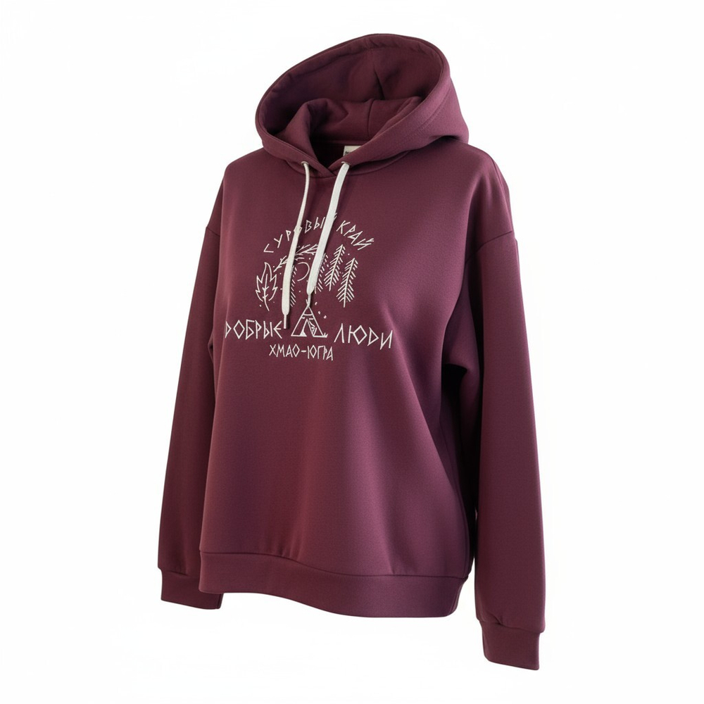 Худи с вышивкой "Суровый край"
