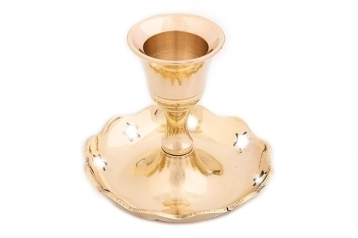 Подсвечник Звезды (полиш) латунь, 7,5х7,5х6 см