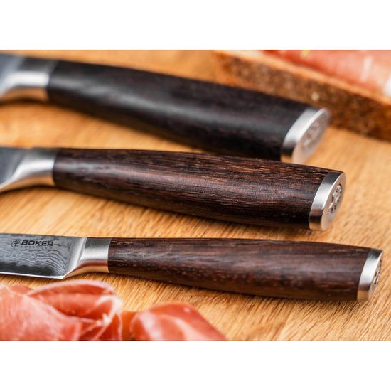 Кухонный нож Boker 130951DAM Meisterklinge Damast Chef's Knife Small с клинком из стали Damascus