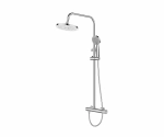 Душевая система Bronze de Luxe Focus 24612CM хром/мрамор