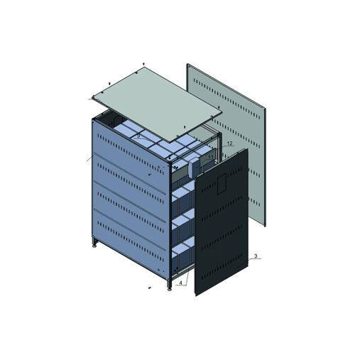 Батарейный шкаф Vektor Energy VE-BK 5x10-470W