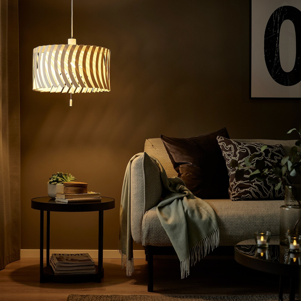 IKEA YTLÄGE  (ИКЕА ЙТЛÄГЕ)  -  Подвесной светильник, белый, 43 см