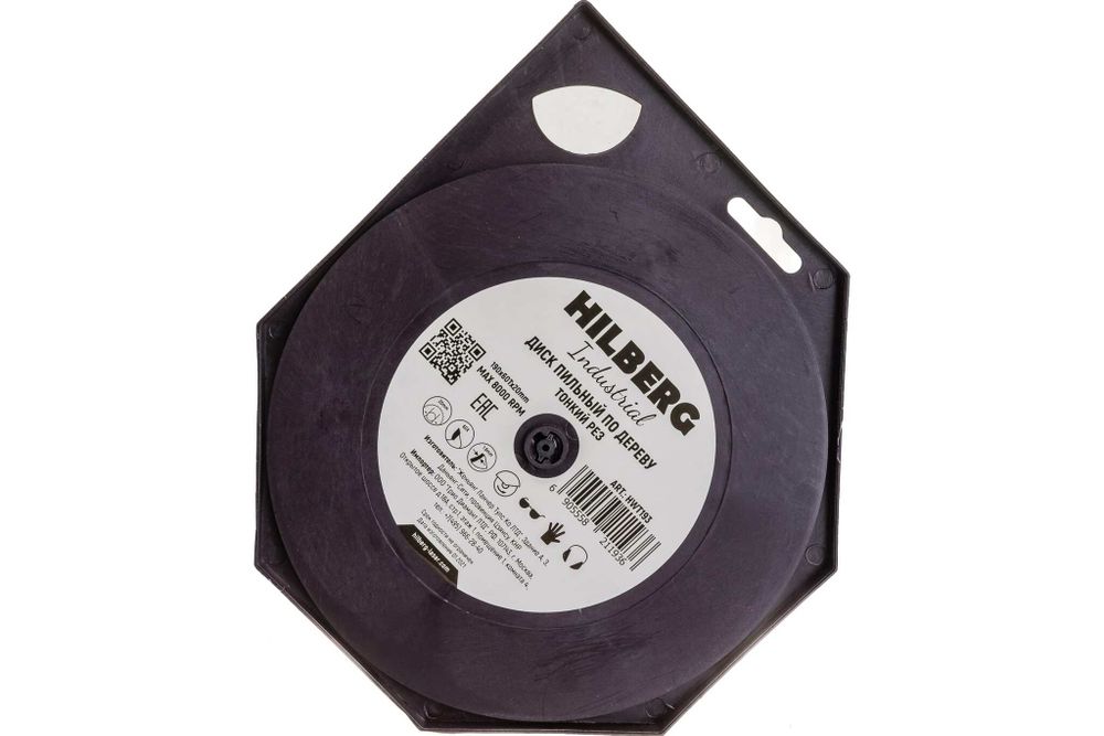 Диск пильный Hilberg Industrial Дерево тонкий рез 190*20*60Т HWT193