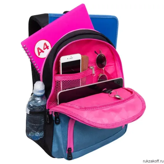 Çanta \ Bag \ RG-362-1 Рюкзак школьный (/2 черный - джинса)