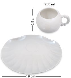 MUG-425/1 Чайная пара «Ракушка»