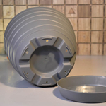 Горшок цветочный Бриз 2,7л, серый