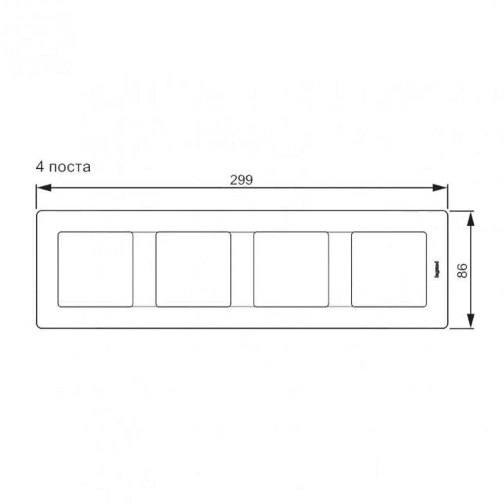Рамка 3 поста Legrand Valena Classic слоновая кость 774353