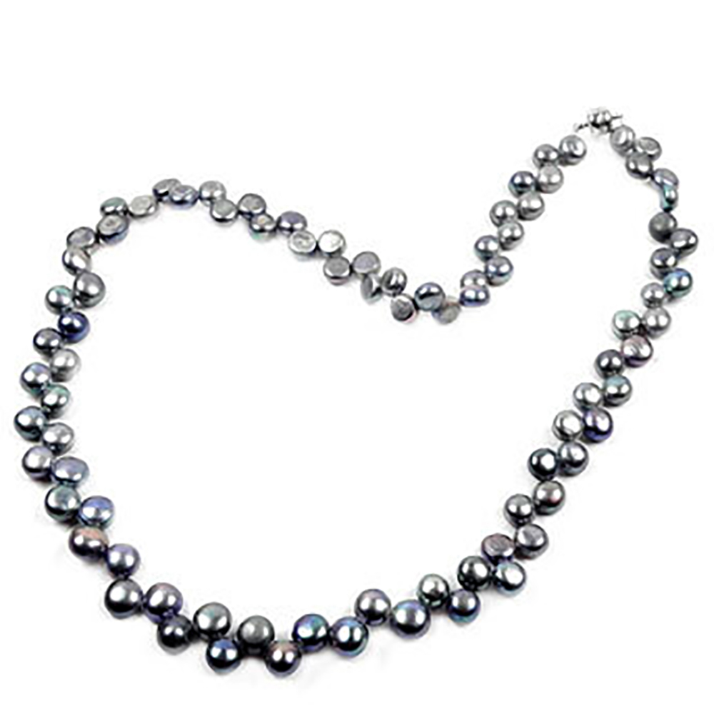 Бусы "Ангелок" жемчуг темный