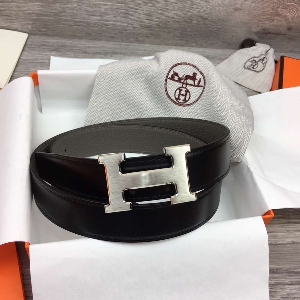 Двухсторонний ремень из зернистой кожи Togo