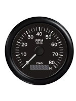 Тахометр аналоговый со счетчиком моточасов