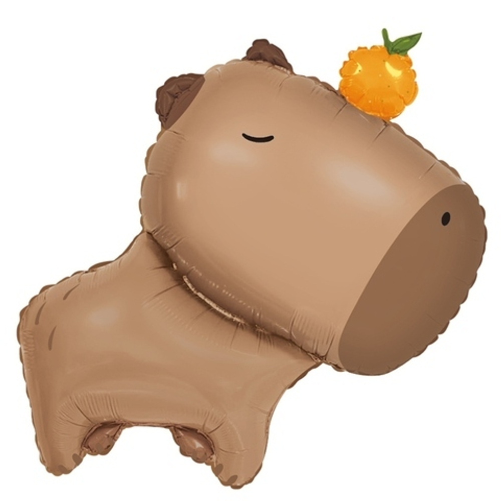 К Фигура, Капибара с яблоком, 22"/56 см