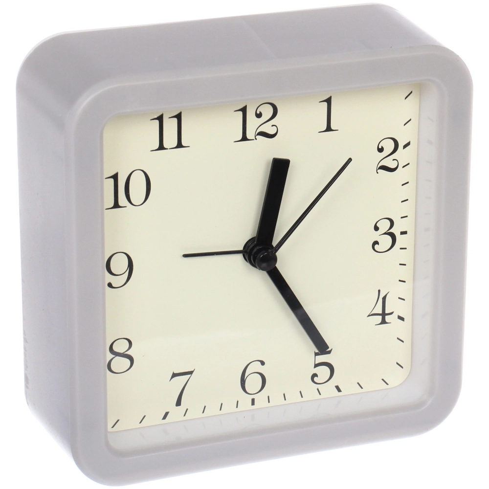 Будильник «Виола» 10,5*10,5*4см, микс цветов