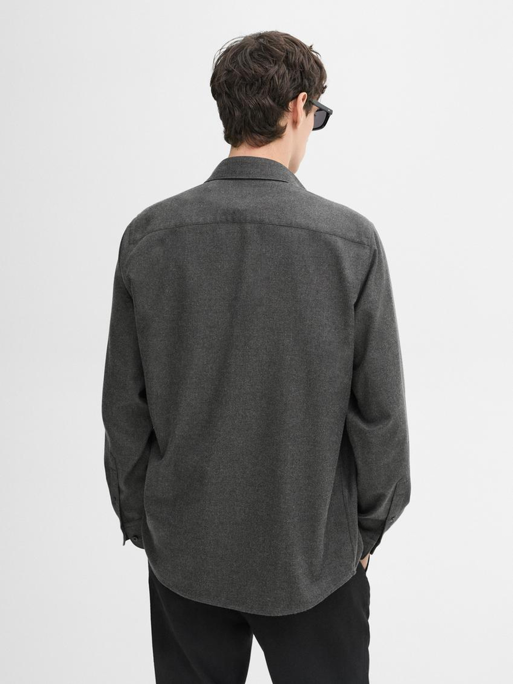 Massimo Dutti Рубашка из 100% хлопка, маренго