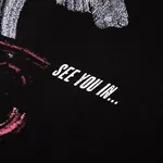 Футболка Heartz Christine Silver-Printed черная