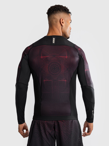 Рашгард Venum G-Fit Air Rashguard Deep Black/Fire Red L/S