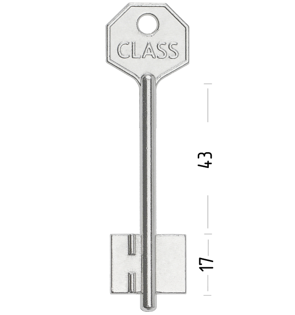 Заготовка сувальдного ключа 10669 KLS2D КЛАСС-2