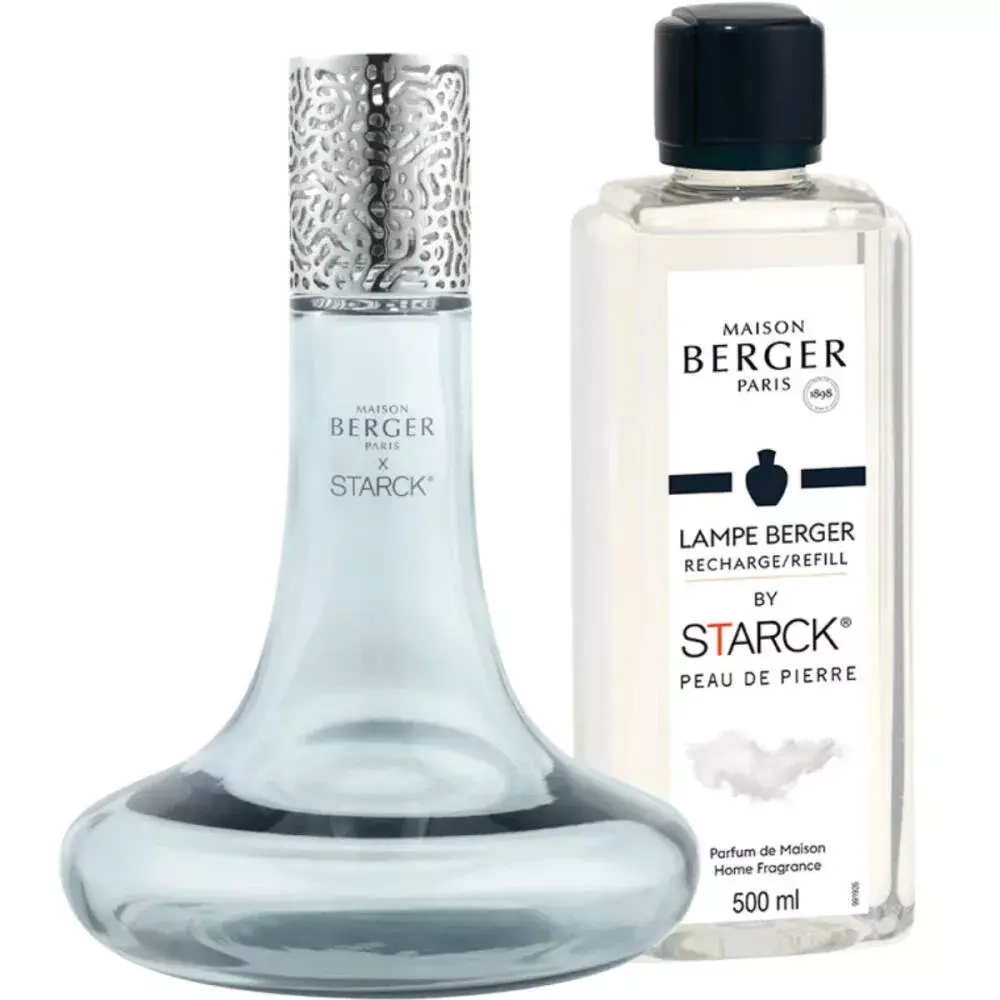 Maison Berger Paris - Набор ароматическая лампа Starck + арома-масло Peau de Pierre 250мл / артикул   4740  / GTIN 3127290047403