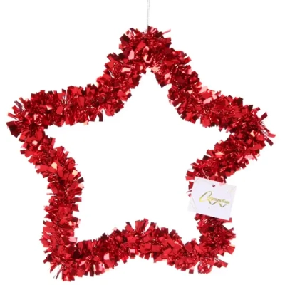 Украшение фольгированное «Звездочка» 32 см, красный